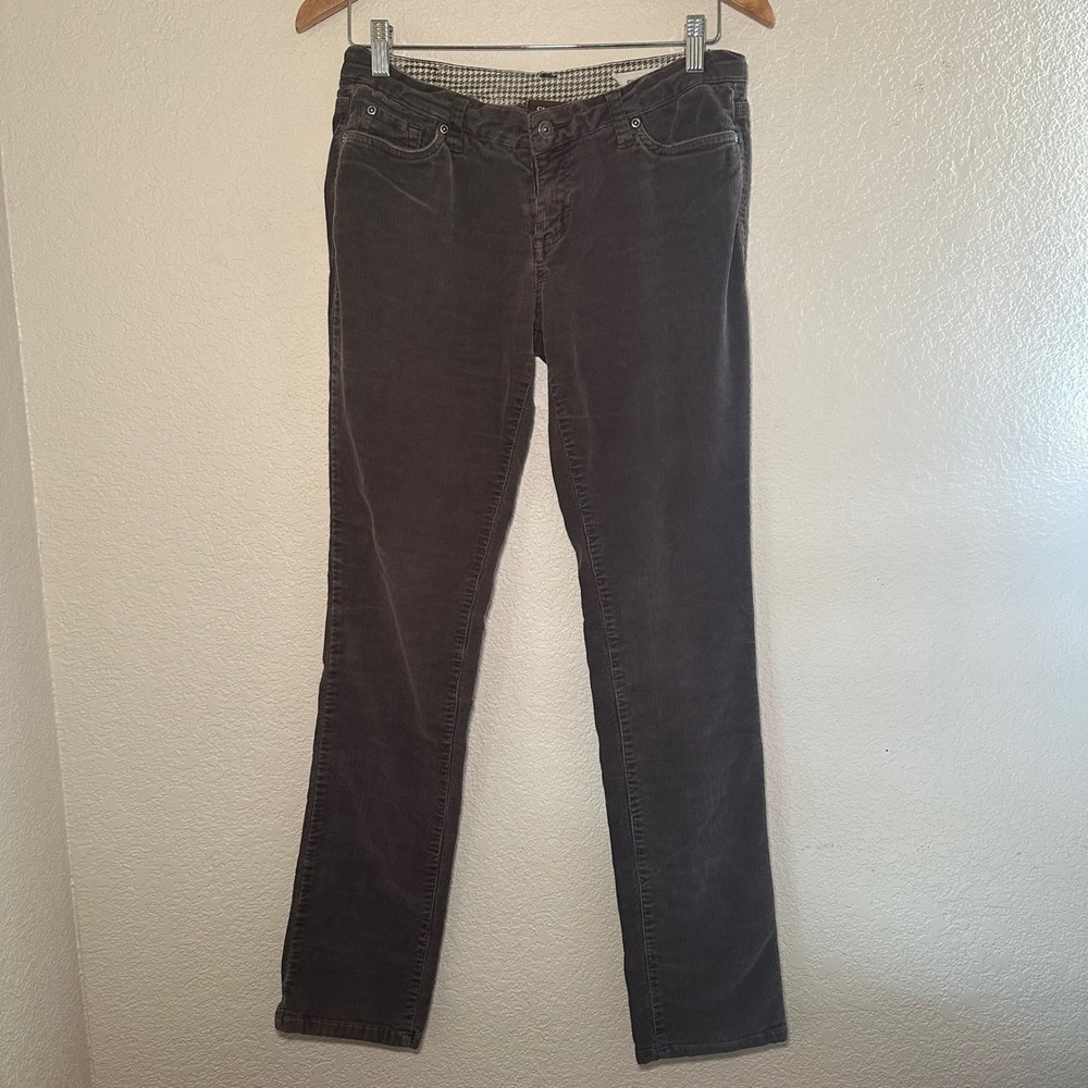 Vintage Chor Women 9 Corduroy Pants Cotton Chocolate Brown Low Rise Straight Y2K